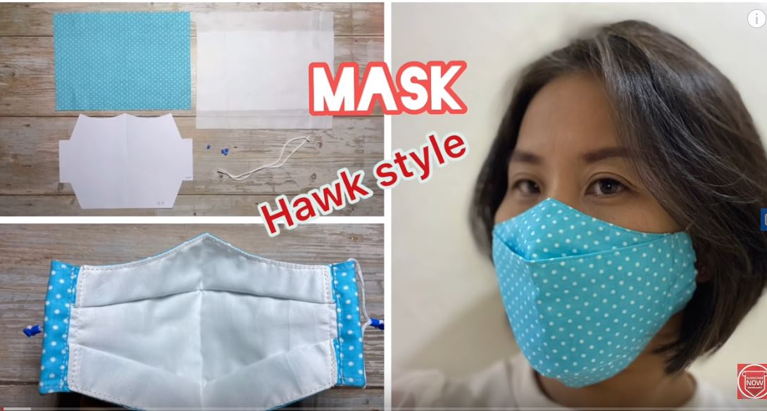 Best Fit FACE MASK Hawk Style With Pattern Download AON Easy DIY