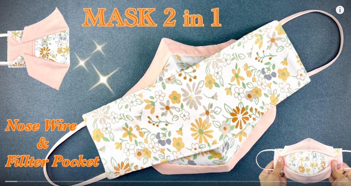 Breathable MASK Hawk Style 2 in 1 with NOSE WIRE